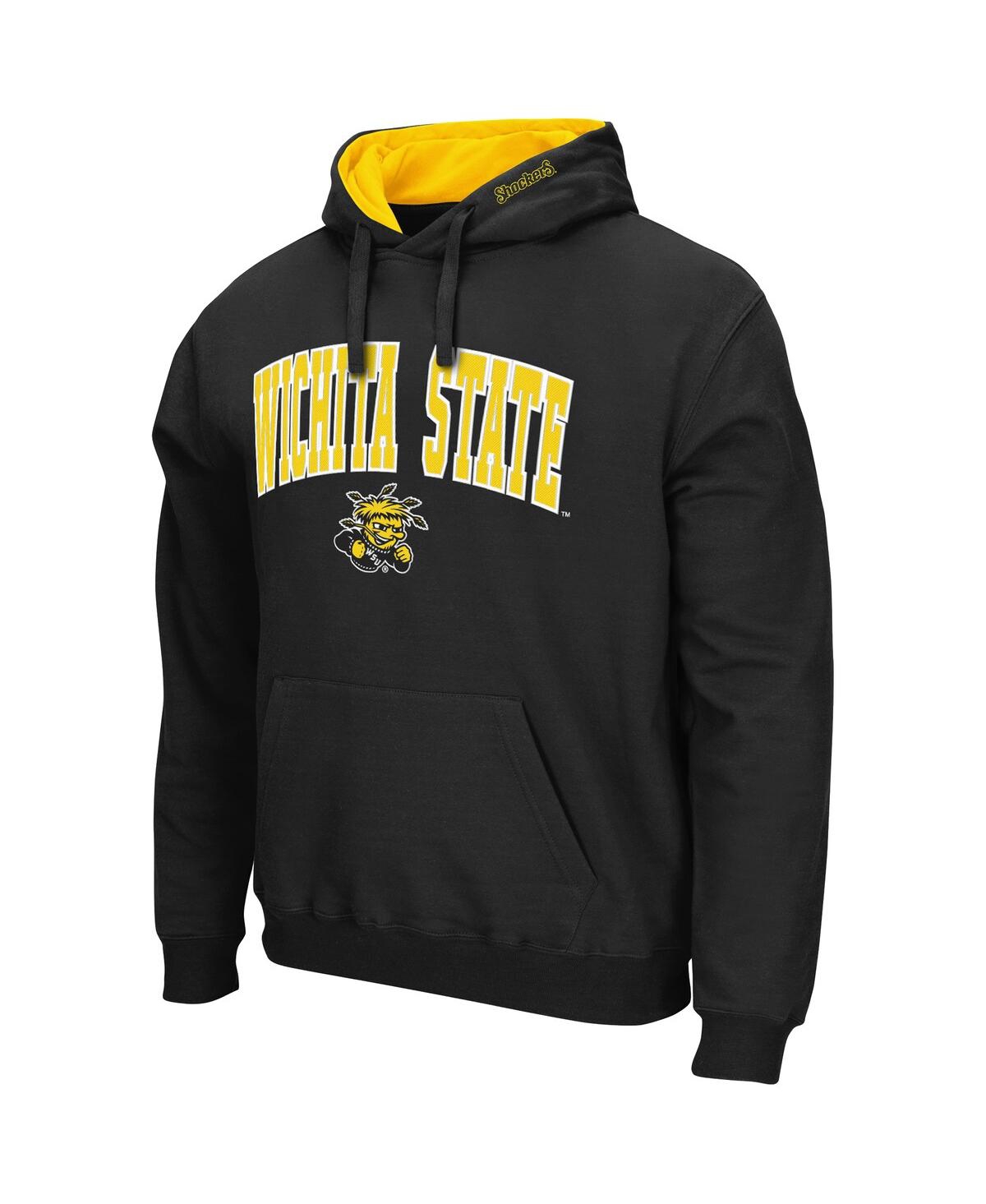 Colosseum Yellow Wichita State Shockers Arch And Logo Pullover Hoodie In Yellow