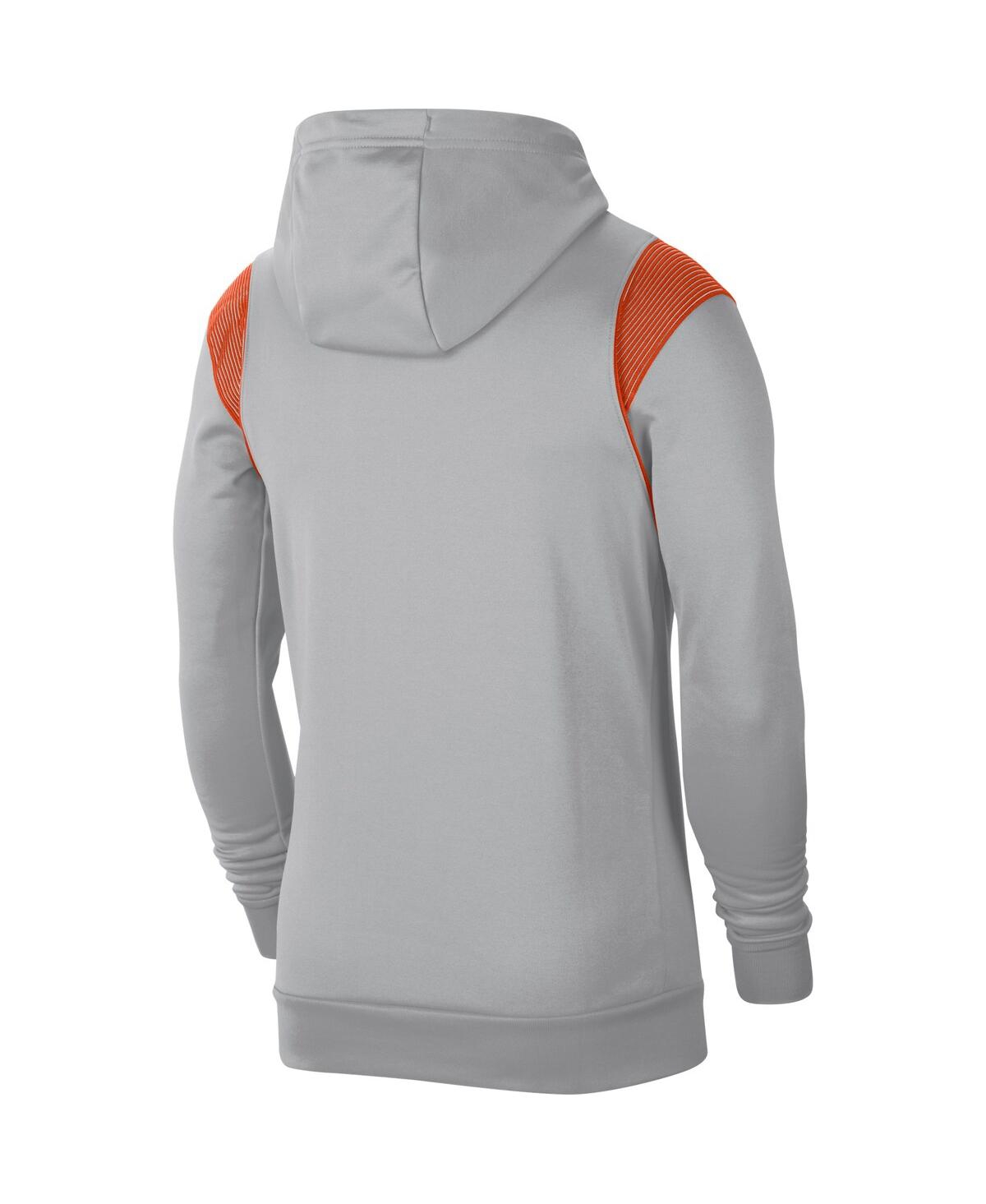Shop Nike Men's Gray Clemson Tigers 2021 Team Sideline Performance Pullover Hoodie
