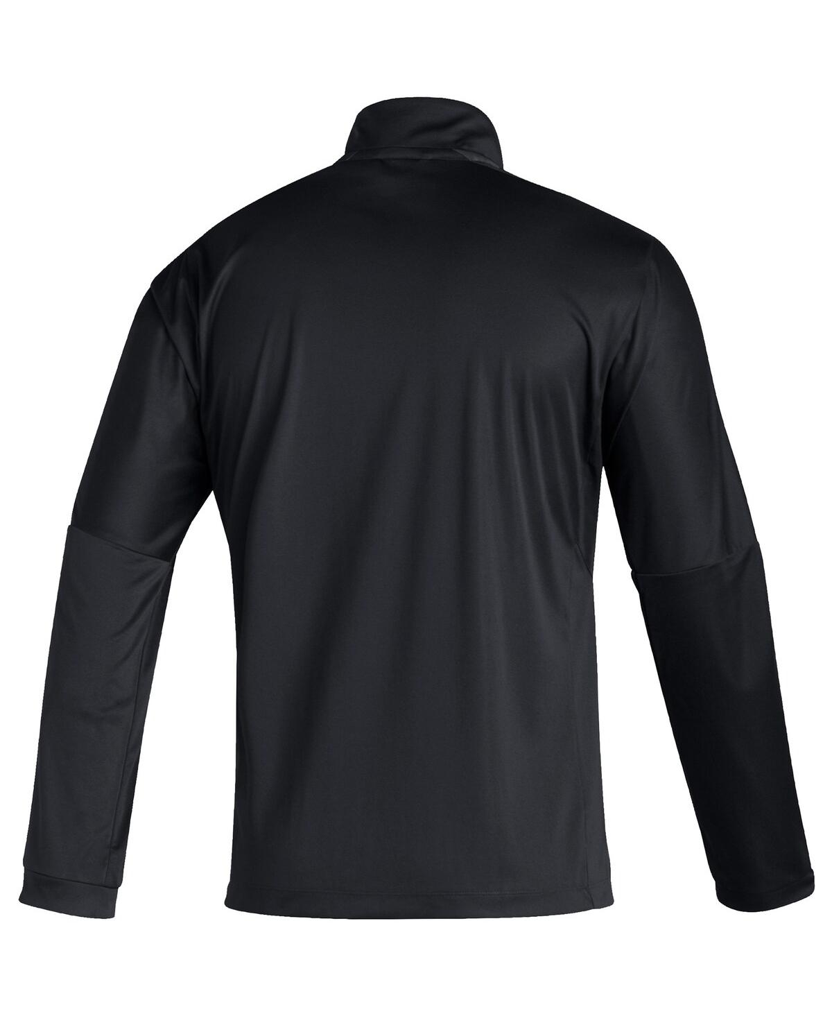 Men'sChicago Blackhawks Prime Blue Quarter-Zip Jacket - Black