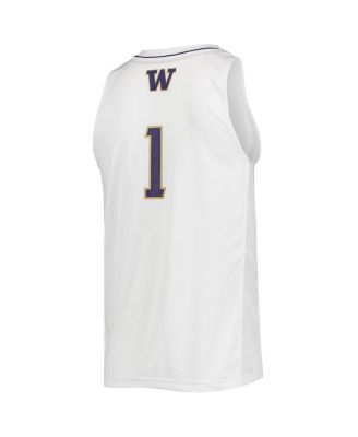 Men's 1 Washington Huskies Swingman Basketball Jersey