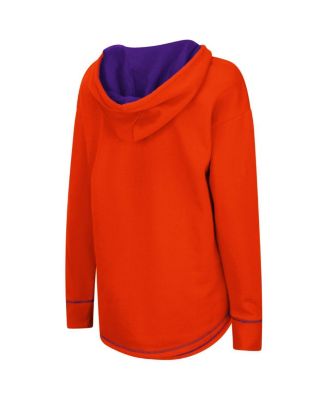 Women's Orange Clemson Tigers Tunic Pullover Hoodie