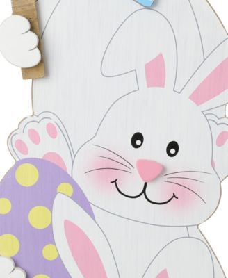 Wooden Easter Stacked Bunny Porch Decor, 30.75"