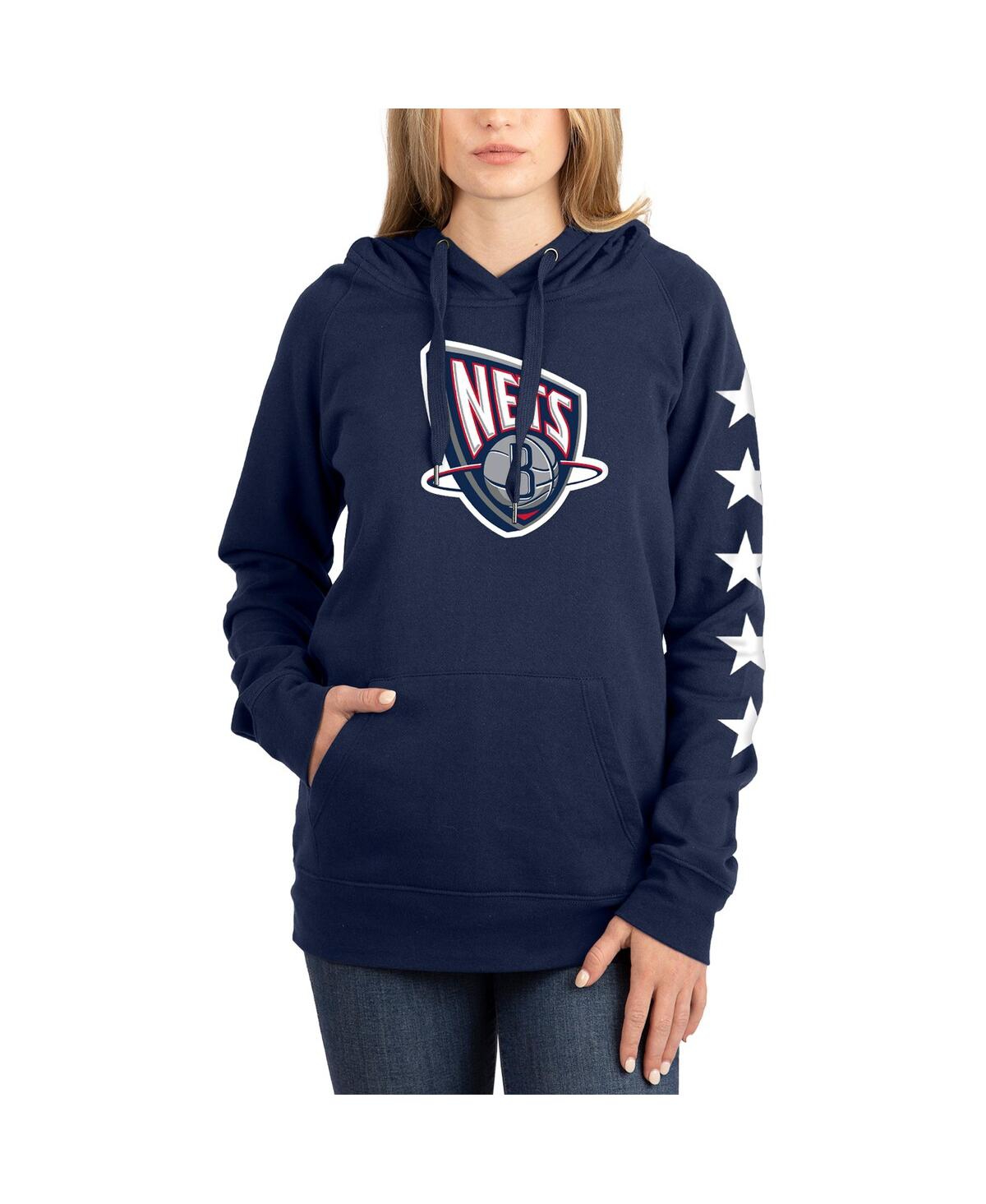 Women'sBrooklyn Nets 2021/22 City Edition Pullover Hoodie - Navy