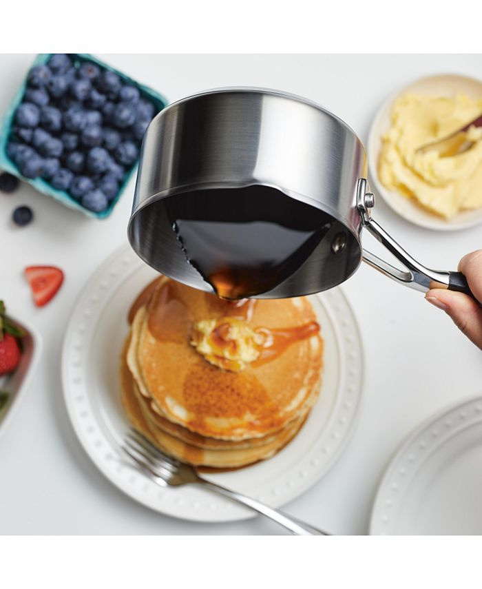 KitchenAid Stainless Steel 1 Quart Induction Sauce Pan with Pour Spouts