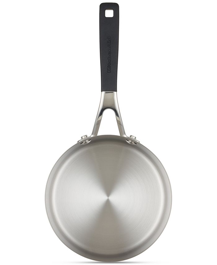 KitchenAid Stainless Steel 1 Quart Induction Sauce Pan with Pour Spouts