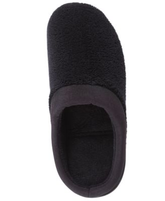 Microterry Pillowstep Slippers with Satin Trim