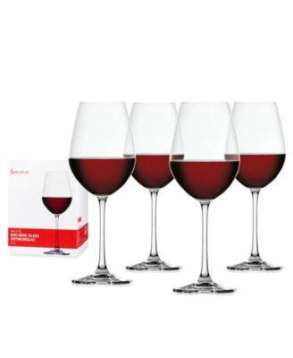 Salute Red Wine Glasses, Set of 4, 19.4 Oz