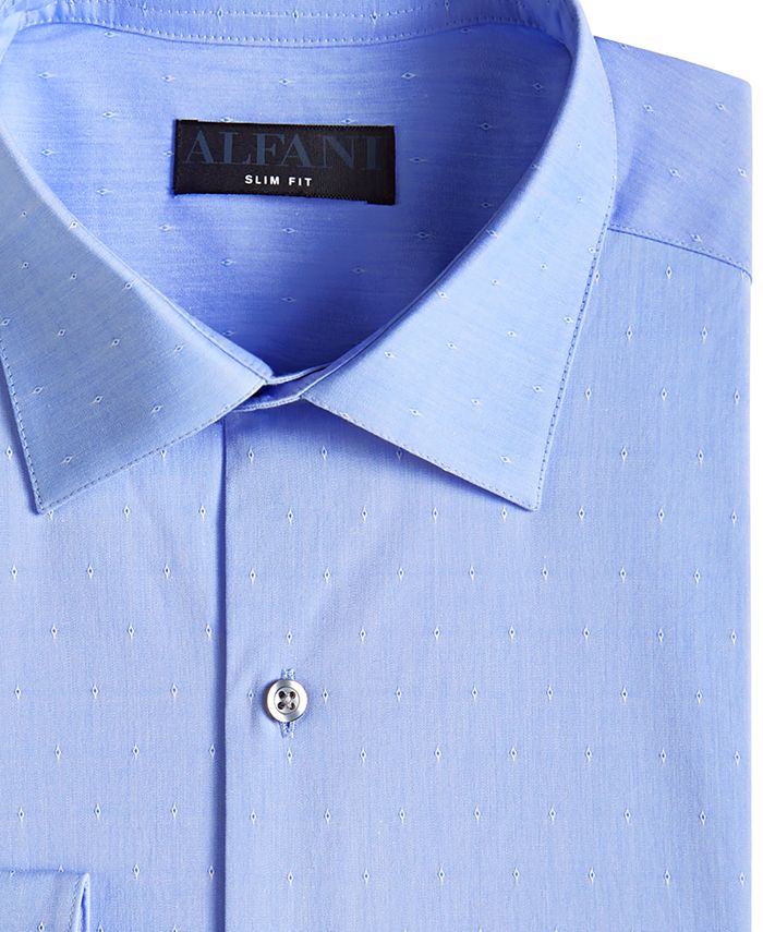 Alfani Men's Slim Fit 2-Way Stretch Performance Dress Shirt, Created ...