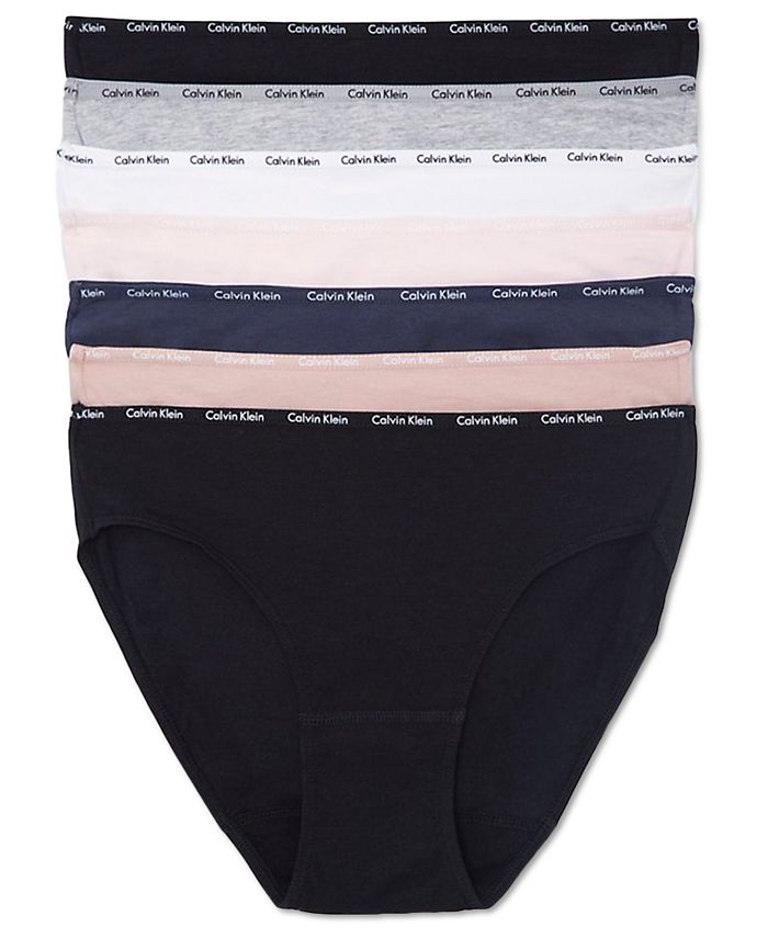 Calvin Klein Women's Signature Cotton 7-Pack Bikini Underwear
