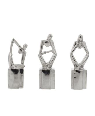 by Cosmopolitan Ceramic Sculpture, Set of 3