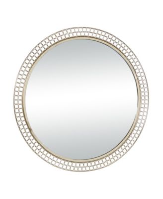 Metal Contemporary Wall Mirror, 37" x 37"