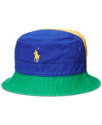 Polo Ralph Lauren Men's Color-Blocked Chino Bucket Hat - Macy's