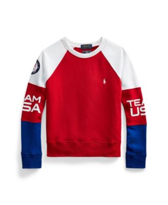 폴로 랄프로렌 걸즈 스웻셔츠 Polo Ralph Lauren Big Girls Team USA Fleece Sweatshirt,Multi