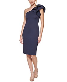 One-Shoulder Bodycon Cocktail Dress