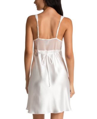 Sonya Embellished Bridal Satin Chemise Nightgown