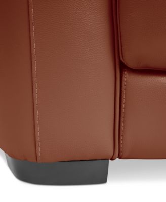 Lexanna 5-Pc. Leather Sectional with 3 Power Motion Recliners, Created for Macy's