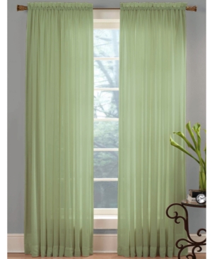 Miller Curtains Closeout!  Sheer Angelica Voile 59" X 108" Panel In Celadon