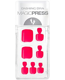 MAGICPRESS Press-On Gel Pedicure - Paradise Pink