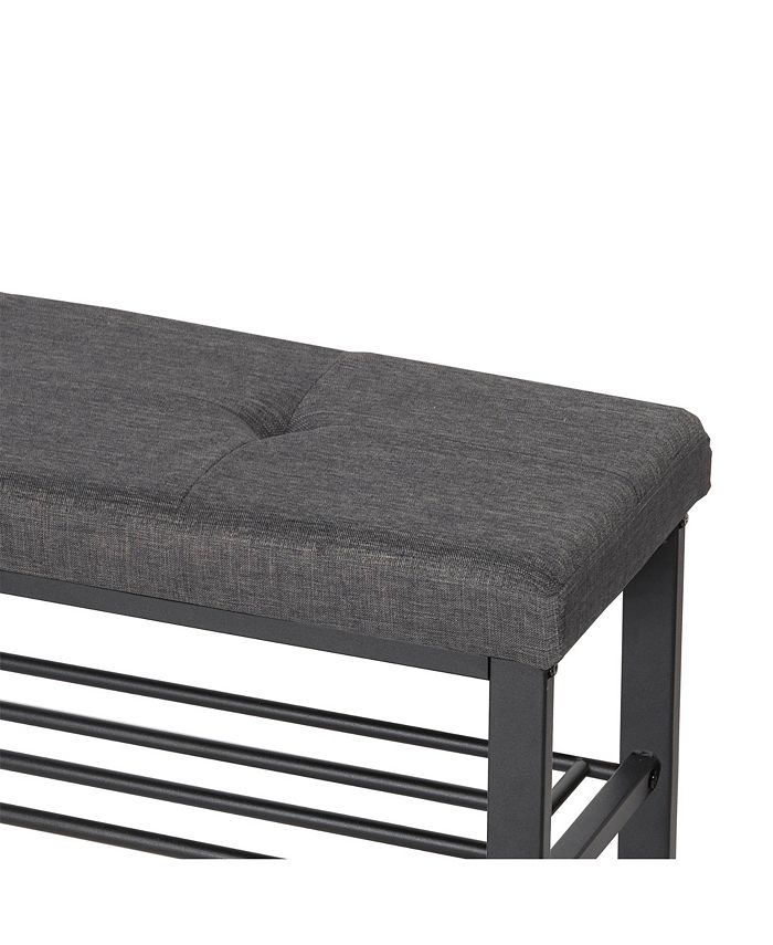 Neatfreak Fabric Upholstered Shoe Storage Bench Macy's