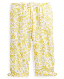 Baby Girls Watercolor Floral Capri Pants, Created for Macy's