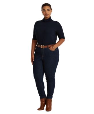 Plus Size Lightweight Turtleneck Sweater