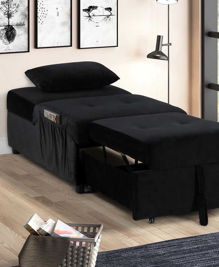 Best Master Furniture Bayani Adjustable Sleeper Lounge Chaise, 72" Macy's