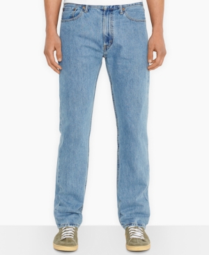 Levi's Men's 505 Regular Fit Non-stretch Jeans In Light Stonewash