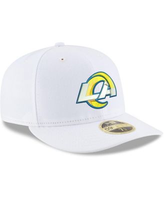 Men's White Los Angeles Rams Team Logo Omaha Low Profile 59FIFTY Fitted Hat