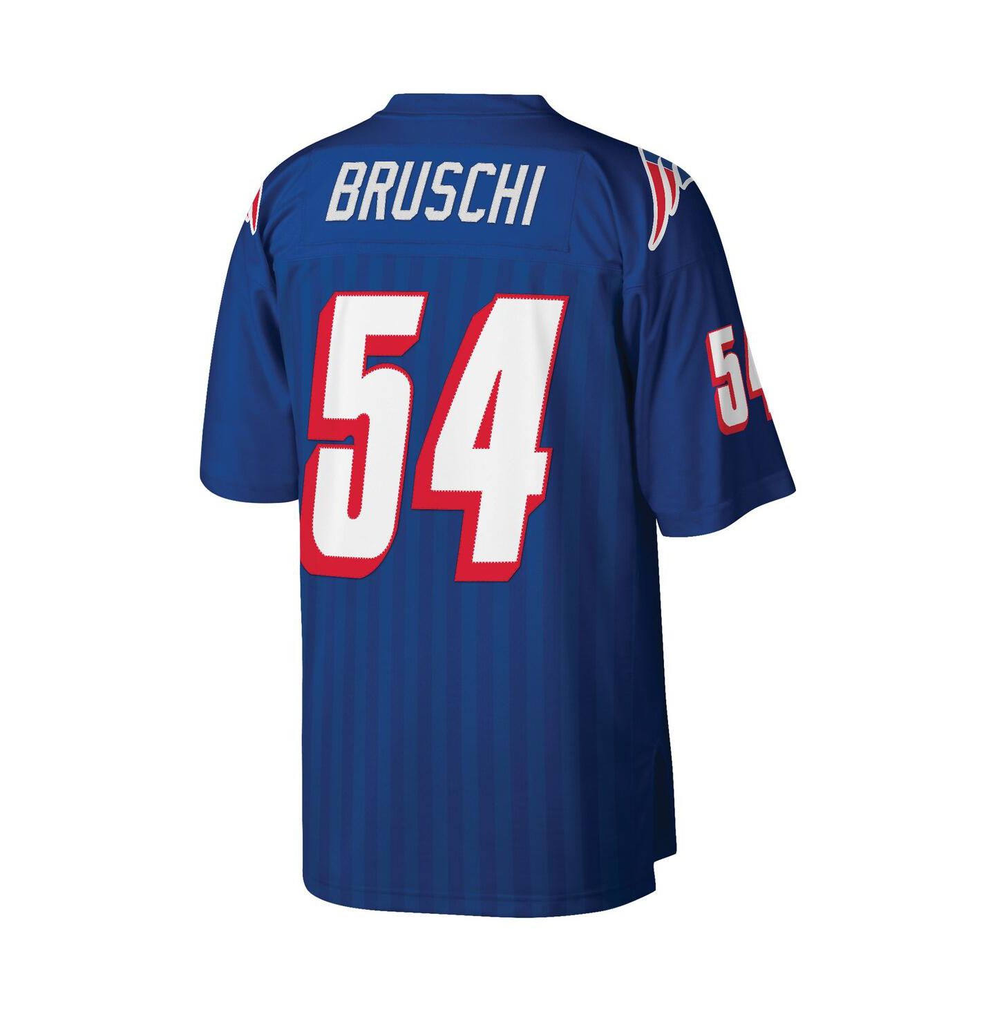 Мужской топ Mitchell & Ness Tedy Bruschi Royal New England Patriots Legacy Replica Jersey — фото 2
