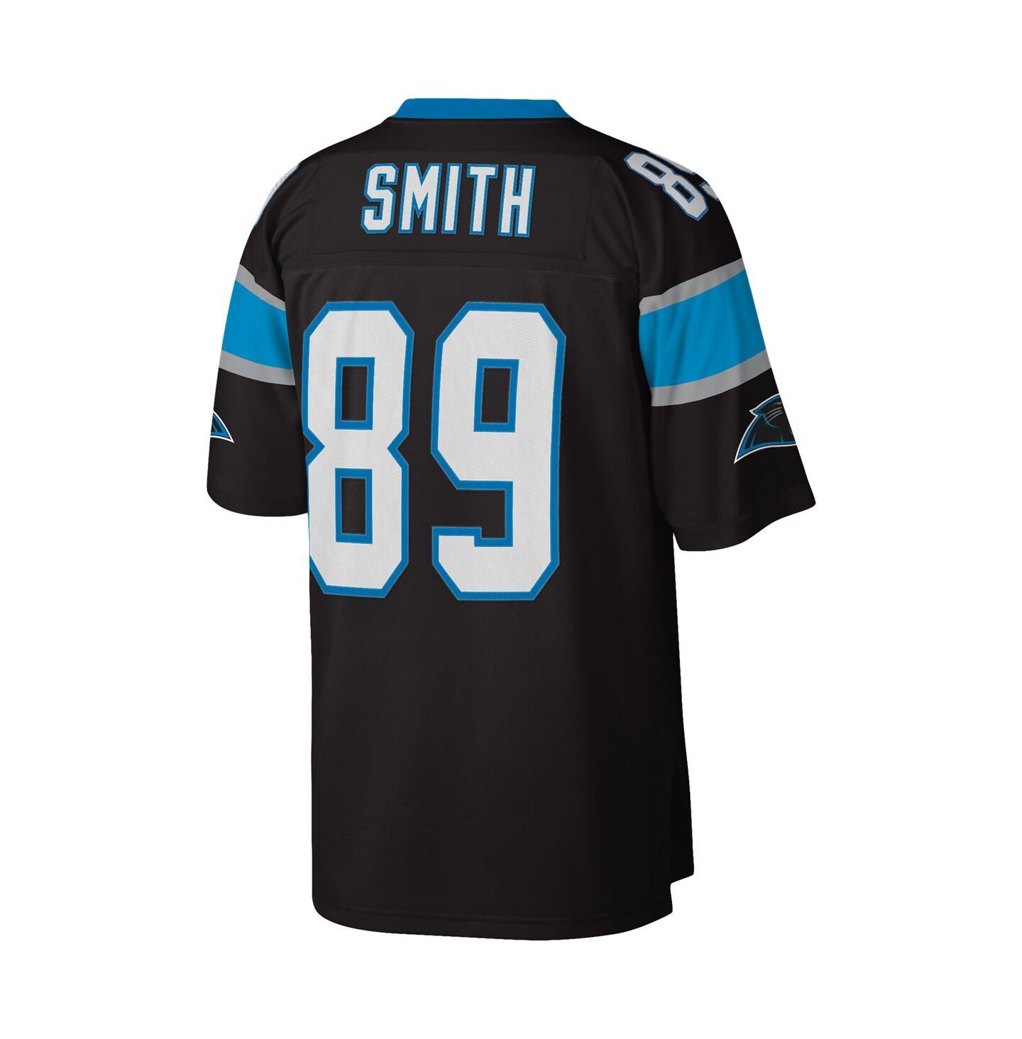 Мужской топ Mitchell & Ness Steve Smith Black Carolina Panthers 2003 Legacy Replica Jersey — фото 2
