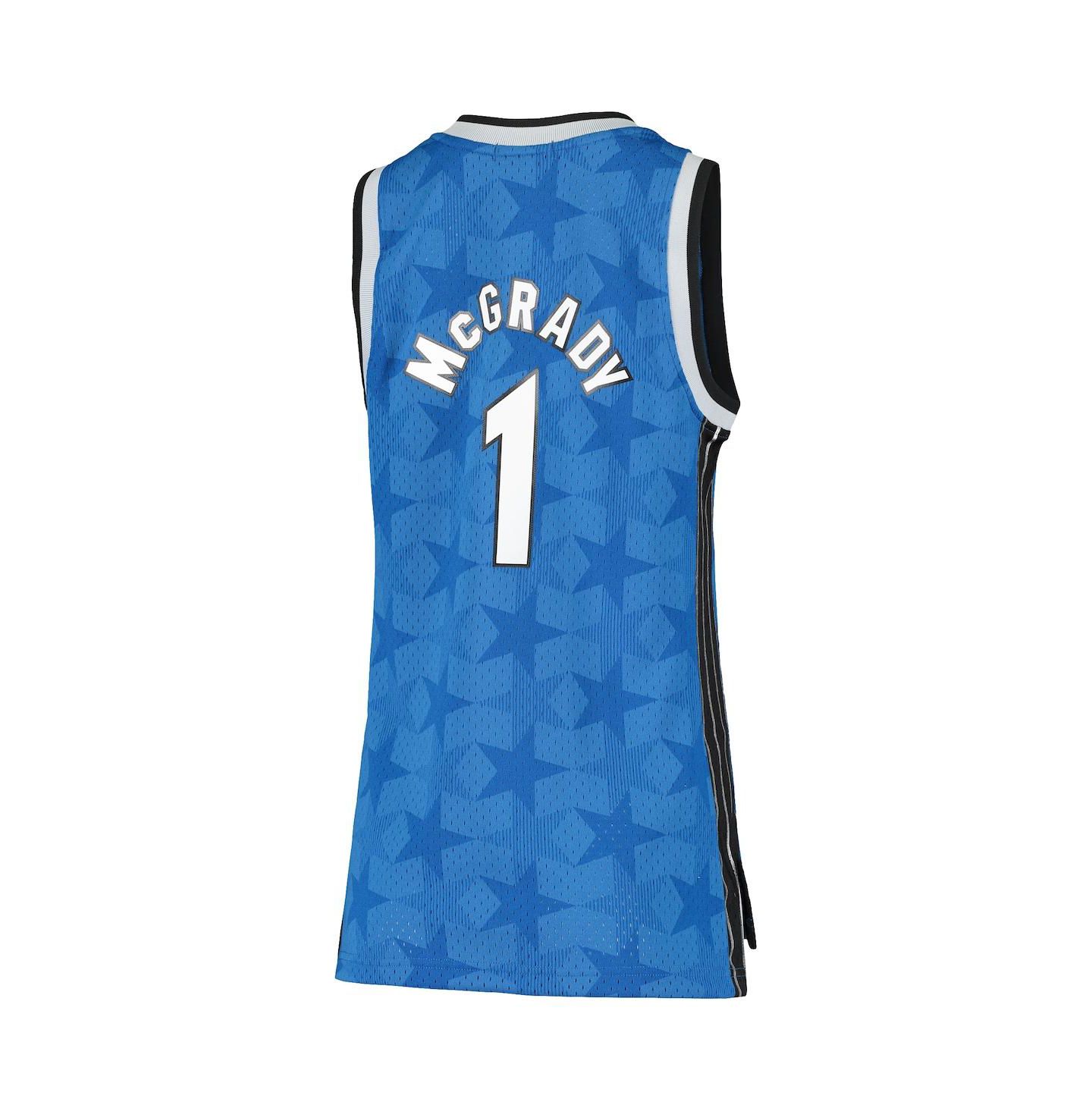 Женский топ Mitchell & Ness Tracy McGrady Blue Orlando Magic 2000-01 Hardwood Classics Swingman Jersey — фото 2