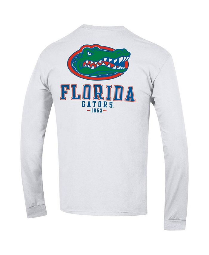 Champion Men's White Florida Gators Team Stack Long Sleeve T-shirt - Macy's
