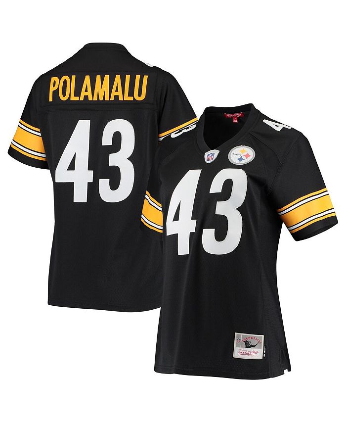 Mitchell & Ness Men's Troy Polamalu Black Pittsburgh Steelers Legacy Replica Jersey