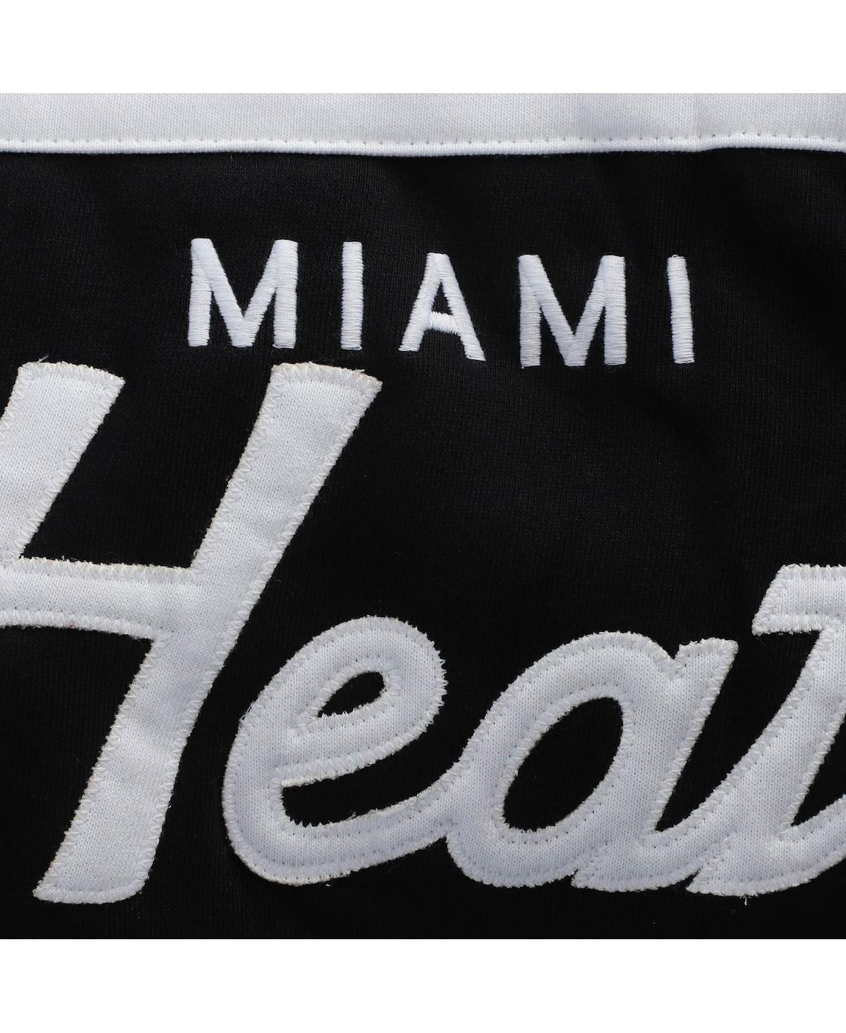 Mitchell & Ness Men's Red, Black Miami Heat Head Coach Pullover Hoodie In Red,black