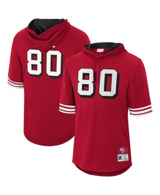 Men's Mitchell & Ness Jerry Rice Black San Francisco 49ers Retired Player  Name & Number Mesh