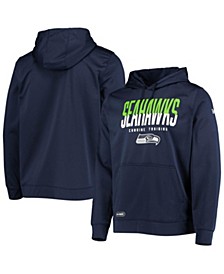 Men's College Navy Seattle Seahawks Combine Authentic Big Stage Pullover Hoodie