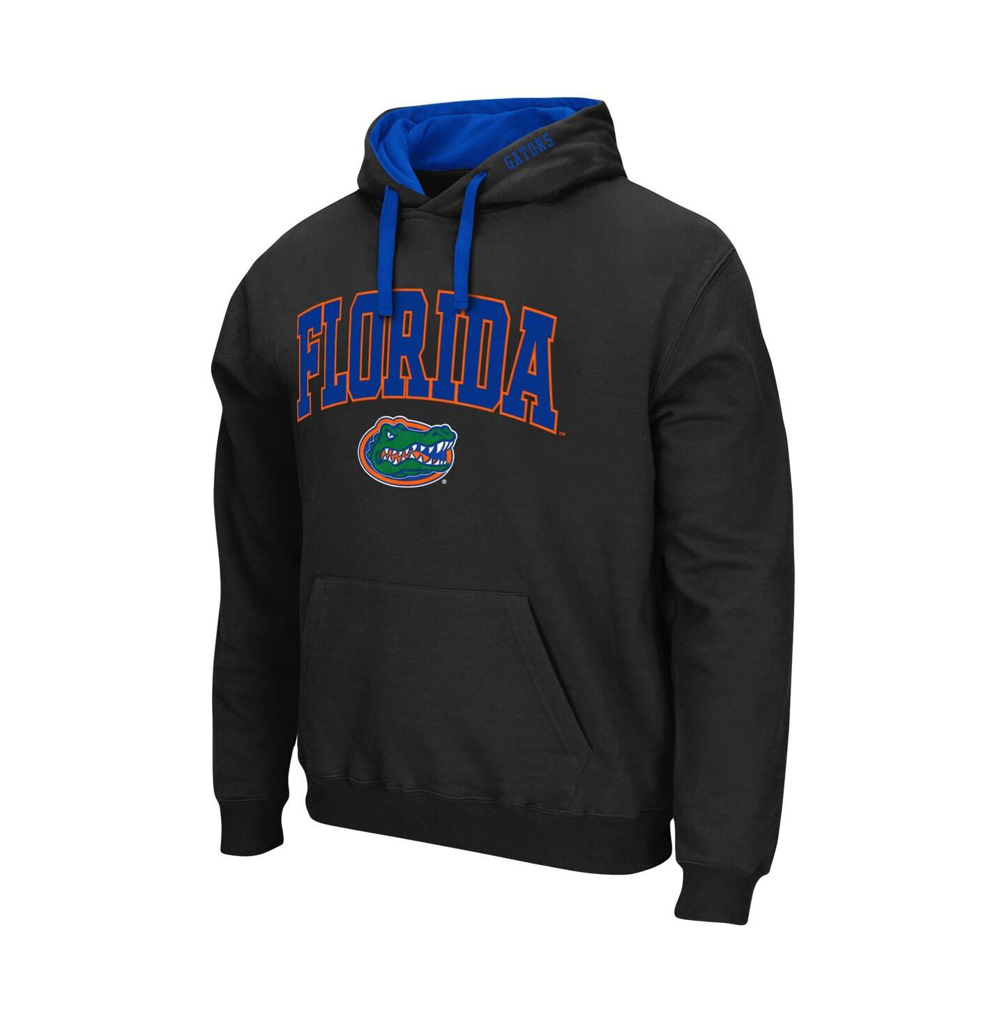 Мужское худи Colosseum Florida Gators Big and Tall Arch & Logo 2.0 Pullover, цвет: Чёрный — фото 3