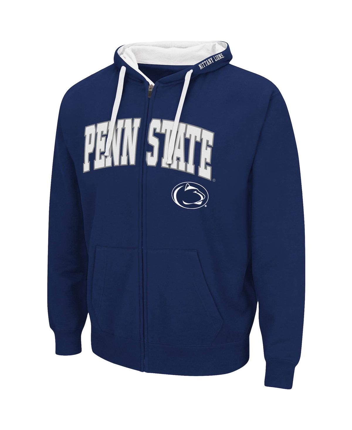 Colosseum Men's  Navy Penn State Nittany Lions Big And Tall Full-zip Hoodie In Navy