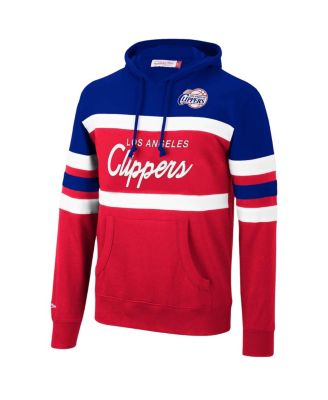 Men's Royal, Red LA Clippers Head Coach Pullover Hoodie
