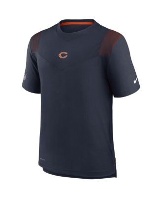 Men's Navy Chicago Bears Sideline Player Uv Performance T-shirt