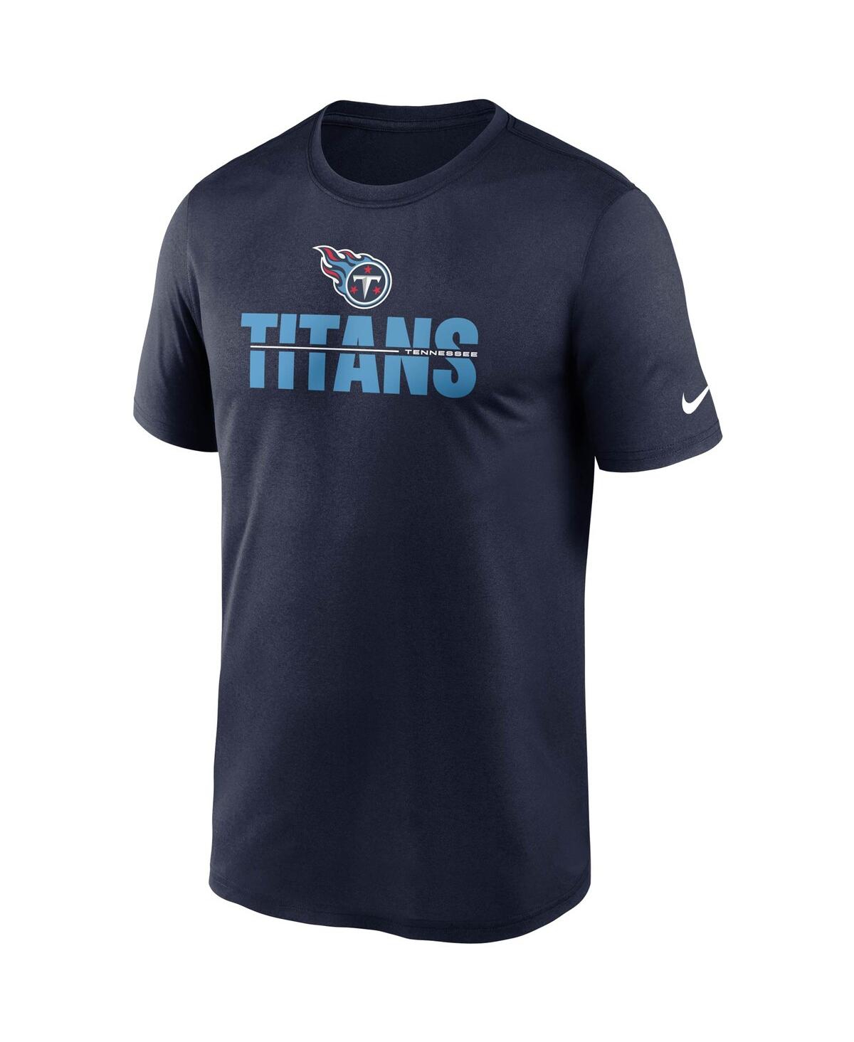 Men'sTennessee Titans Legend Microtype Performance T-shirt - Navy