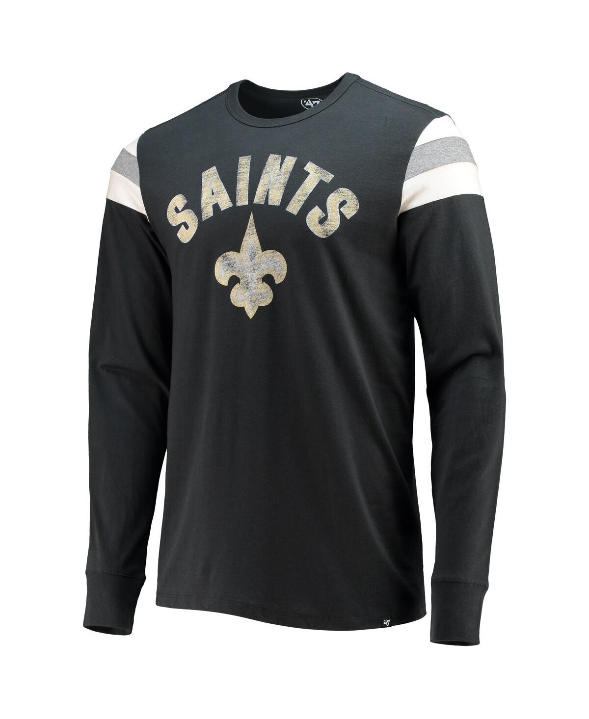 Men'sNew Orleans Saints Franklin Rooted Long Sleeve T-shirt - Black