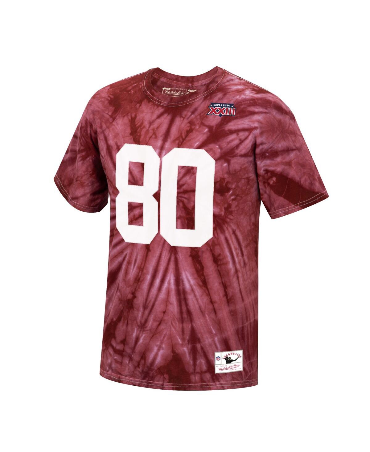 Men's Jerry RiceSan Francisco 49Ers Tie-Dye Super Bowl Xxiii Retired Player Name and Number T-shirt - Scarlet