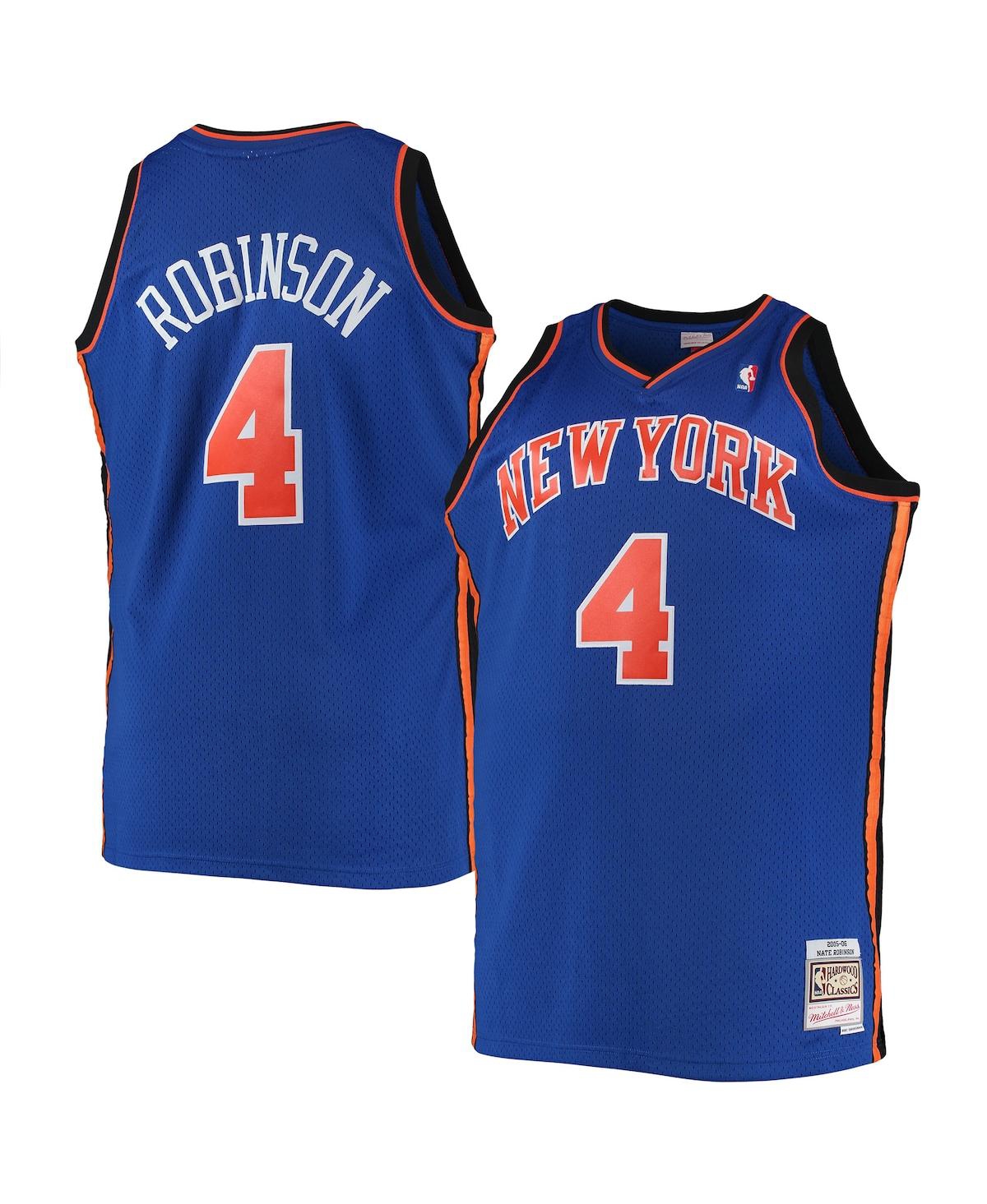 Men's Nate RobinsonNew York Knicks Big and Tall Hardwood Classics Swingman Jersey - Blue