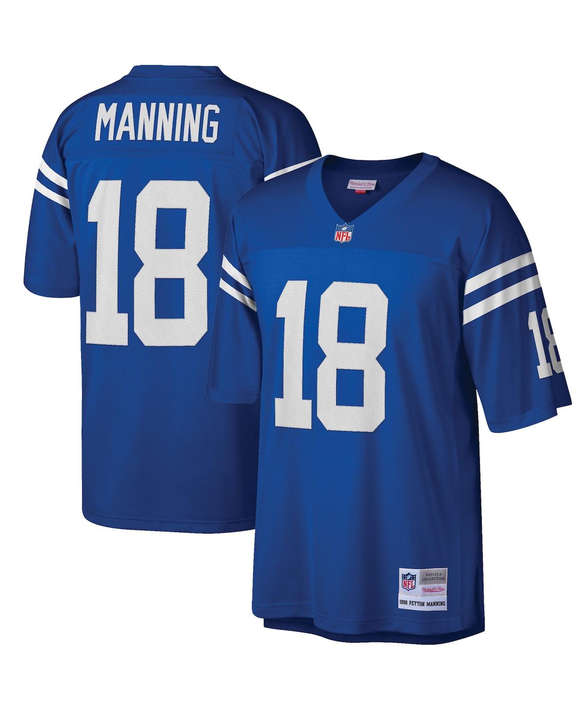 Men's Peyton ManningIndianapolis Colts Big and Tall 1998 Retired Player Replica Jersey - Royal