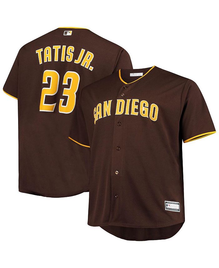 Profile Men's Fernando Tatis Jr. Brown San Diego Padres Big & Tall Replica Player Jersey