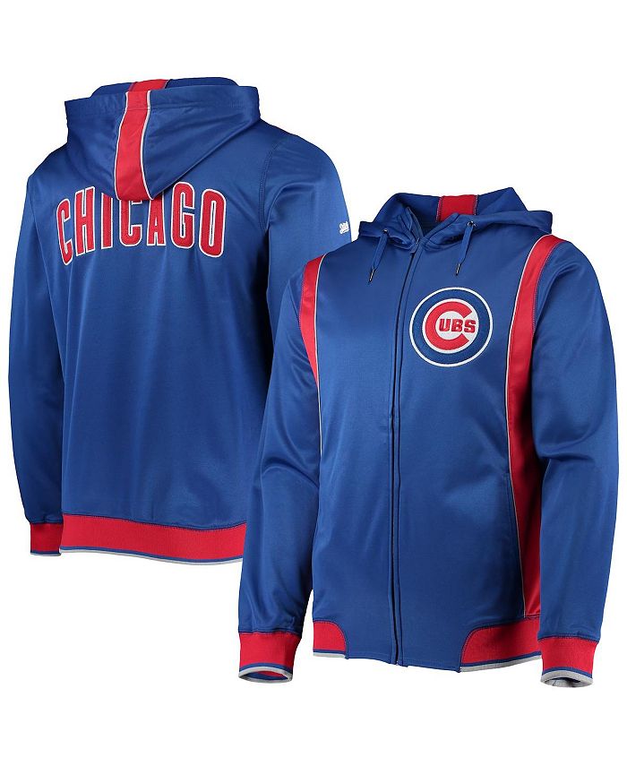 Men's Stitches Royal/Red Chicago Cubs Team Full-Zip Hoodie