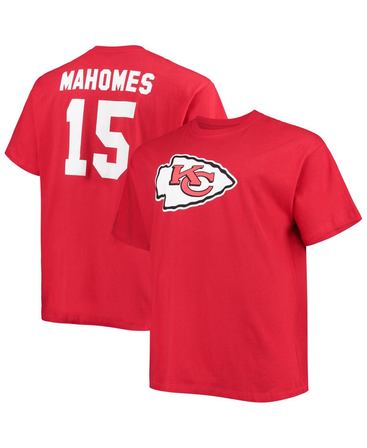 Men's Patrick MahomesKansas City Chiefs Big and Tall Player Name and Number T-shirt - Red
