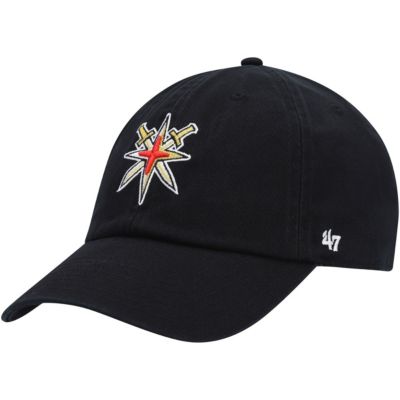 '47 Brand - Men's Black Vegas Golden Knights Clean Up Adjustable Hat
