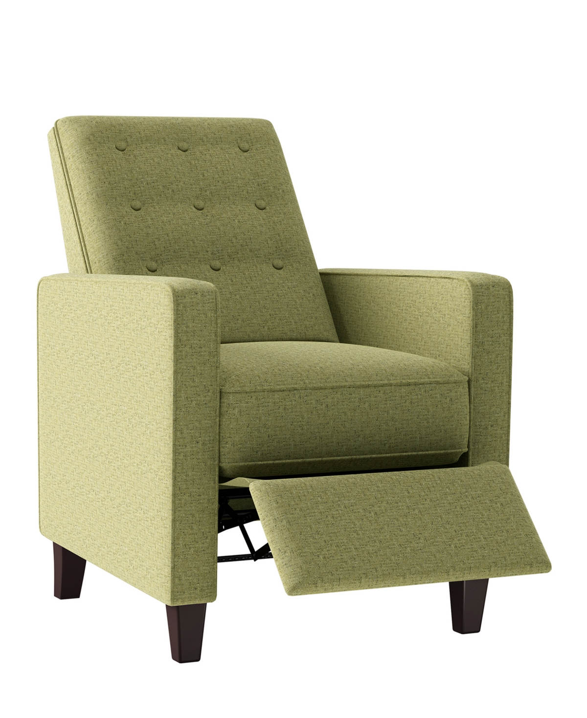 Handy Living Petrio Pushback Squarearm Buttontufted Recliner In Apple